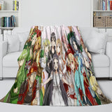Laden Sie das Bild in den Galerie-Viewer, Sword Art Online Blanket Flannel Throw Kids Room Decoration