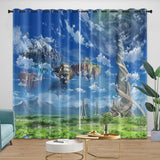 Laden Sie das Bild in den Galerie-Viewer, Sword Art Online Curtains Blackout Kids Room Window Drapes