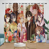 Laden Sie das Bild in den Galerie-Viewer, Sword Art Online Curtains Blackout Kids Room Window Drapes
