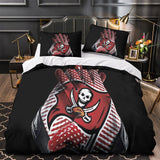 Laden Sie das Bild in den Galerie-Viewer, Tampa Bay Buccaneers Bedding Set Duvet Cover Without Filler