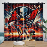 Laden Sie das Bild in den Galerie-Viewer, Tampa Bay Buccaneers Curtains Blackout Window Drapes Room Decoration