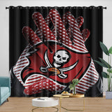 Laden Sie das Bild in den Galerie-Viewer, Tampa Bay Buccaneers Curtains Blackout Window Drapes Room Decoration