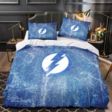 Laden Sie das Bild in den Galerie-Viewer, Tampa Bay Lightning Bedding Set Quilt Duvet Cover Without Filler