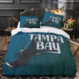 Laden Sie das Bild in den Galerie-Viewer, Tampa Bay Rays Bedding Set Quilt Cover Without Filler
