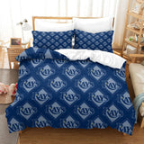 Laden Sie das Bild in den Galerie-Viewer, Tampa Bay Rays Bedding Set Quilt Cover Without Filler