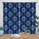 Laden Sie das Bild in den Galerie-Viewer, Tampa Bay Rays Curtains Blackout Window Drapes Room Decoration