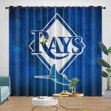 Laden Sie das Bild in den Galerie-Viewer, Tampa Bay Rays Curtains Blackout Window Drapes Room Decoration
