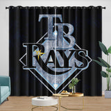Laden Sie das Bild in den Galerie-Viewer, Tampa Bay Rays Curtains Blackout Window Drapes Room Decoration
