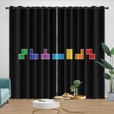 Laden Sie das Bild in den Galerie-Viewer, Tetris Curtains Blackout Window Drapes Room Decoration