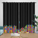 Laden Sie das Bild in den Galerie-Viewer, Tetris Curtains Blackout Window Drapes Room Decoration