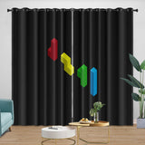 Laden Sie das Bild in den Galerie-Viewer, Tetris Curtains Blackout Window Drapes Room Decoration