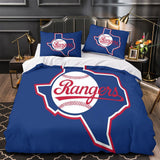 Laden Sie das Bild in den Galerie-Viewer, Texas Rangers Bedding Set Quilt Cover Without Filler
