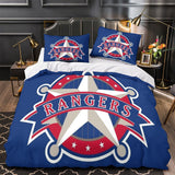Laden Sie das Bild in den Galerie-Viewer, Texas Rangers Bedding Set Quilt Cover Without Filler