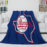 Laden Sie das Bild in den Galerie-Viewer, Texas Rangers Blanket Flannel Throw Room Decoration