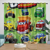 Laden Sie das Bild in den Galerie-Viewer, The Adventures Of Chuck And Friends Curtains Blackout Window Drapes