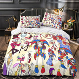 Laden Sie das Bild in den Galerie-Viewer, The Amazing Digital Circus Bedding Set Duvet Cover Without Filler