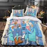 Laden Sie das Bild in den Galerie-Viewer, The Fantastic Four Bedding Set Quilt Duvet Cover Without Filler