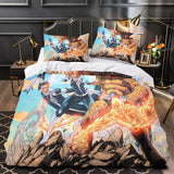 Laden Sie das Bild in den Galerie-Viewer, The Fantastic Four Bedding Set Quilt Duvet Cover Without Filler
