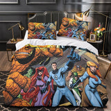 Laden Sie das Bild in den Galerie-Viewer, The Fantastic Four Bedding Set Quilt Duvet Cover Without Filler