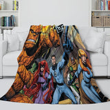 Laden Sie das Bild in den Galerie-Viewer, The Fantastic Four Blanket Flannel Throw Kids Room Decoration