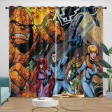 Laden Sie das Bild in den Galerie-Viewer, The Fantastic Four Curtains Blackout Window Drapes Room Decoration