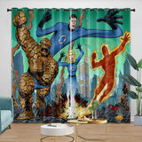Laden Sie das Bild in den Galerie-Viewer, The Fantastic Four Curtains Blackout Window Drapes Room Decoration