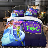 Laden Sie das Bild in den Galerie-Viewer, Bettwäsche-Set „Küss den Frosch“ mit Muster, Bettbezug ohne Füllstoff