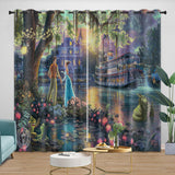 Laden Sie das Bild in den Galerie-Viewer, The Princess and the Frog Curtains Blackout Window Drapes Room Decoration