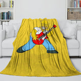 Laden Sie das Bild in den Galerie-Viewer, The Simpsons Blanket Flannel Fleece Kids Room Decoration