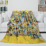 Laden Sie das Bild in den Galerie-Viewer, The Simpsons Blanket Flannel Fleece Kids Room Decoration