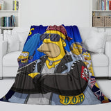 Laden Sie das Bild in den Galerie-Viewer, The Simpsons Blanket Flannel Fleece Kids Room Decoration