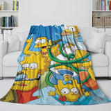 Laden Sie das Bild in den Galerie-Viewer, The Simpsons Blanket Flannel Fleece Kids Room Decoration