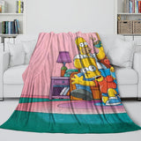 Laden Sie das Bild in den Galerie-Viewer, The Simpsons Blanket Flannel Fleece Kids Room Decoration