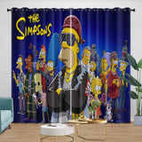 Laden Sie das Bild in den Galerie-Viewer, The Simpsons Curtains Blackout Window Pattern Drapes Room Decoration