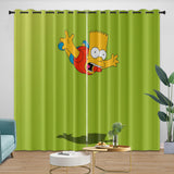 Laden Sie das Bild in den Galerie-Viewer, The Simpsons Curtains Blackout Window Pattern Drapes Room Decoration