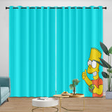 Laden Sie das Bild in den Galerie-Viewer, The Simpsons Curtains Blackout Window Pattern Drapes Room Decoration