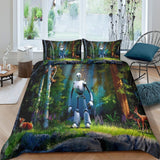 Laden Sie das Bild in den Galerie-Viewer, The Wild Robot Bedding Set Pattern Quilt Cover Without Filler