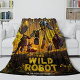 Laden Sie das Bild in den Galerie-Viewer, The Wild Robot Blanket Flannel Fleece Throw Room Decoration