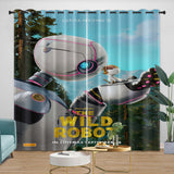 Laden Sie das Bild in den Galerie-Viewer, The Wild Robot Curtains Blackout Window Drapes Room Decoration