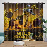 Laden Sie das Bild in den Galerie-Viewer, The Wild Robot Curtains Blackout Window Drapes Room Decoration