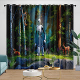 Laden Sie das Bild in den Galerie-Viewer, The Wild Robot Curtains Blackout Window Drapes Room Decoration