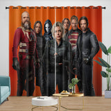 Laden Sie das Bild in den Galerie-Viewer, Thunderbolts Pattern Curtains Blackout Window Drapes Room Decoration