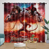 Laden Sie das Bild in den Galerie-Viewer, Thunderbolts Pattern Curtains Blackout Window Drapes Room Decoration