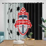 Laden Sie das Bild in den Galerie-Viewer, Toronto FC Curtains Blackout Window Drapes Room Decoration