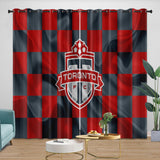 Laden Sie das Bild in den Galerie-Viewer, Toronto FC Curtains Blackout Window Drapes Room Decoration