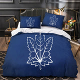 Laden Sie das Bild in den Galerie-Viewer, Toronto Maple Leafs Bedding Set Quilt Duvet Cover Without Filler
