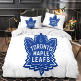 Laden Sie das Bild in den Galerie-Viewer, Toronto Maple Leafs Bedding Set Quilt Duvet Cover Without Filler