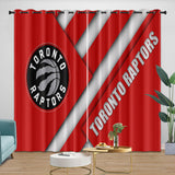 Laden Sie das Bild in den Galerie-Viewer, Toronto Raptors Curtains Blackout Window Drapes Room Decoration