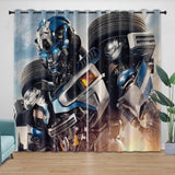 Laden Sie das Bild in den Galerie-Viewer, Transformers Rise of the Beasts Curtains Pattern Blackout Window Drapes