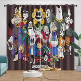 Laden Sie das Bild in den Galerie-Viewer, Undertale Curtains Blackout Window Drapes Room Decoration